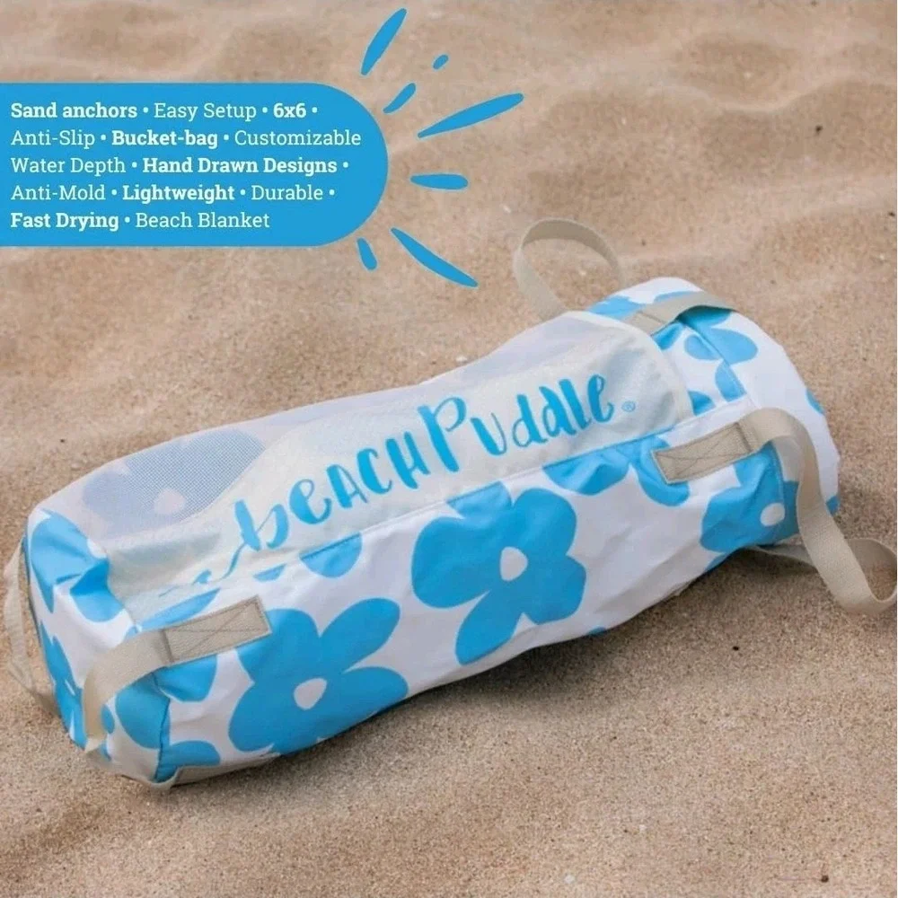 Beach Puddle Baby Beach Pool Kiddie Pool Flexible Toddler Pool Beach Toys NEW